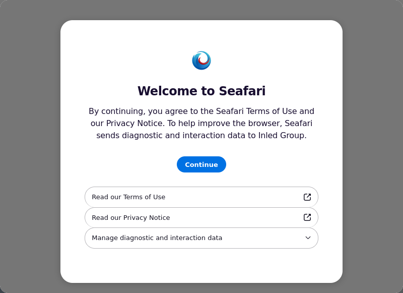 Screenshot of Seafari