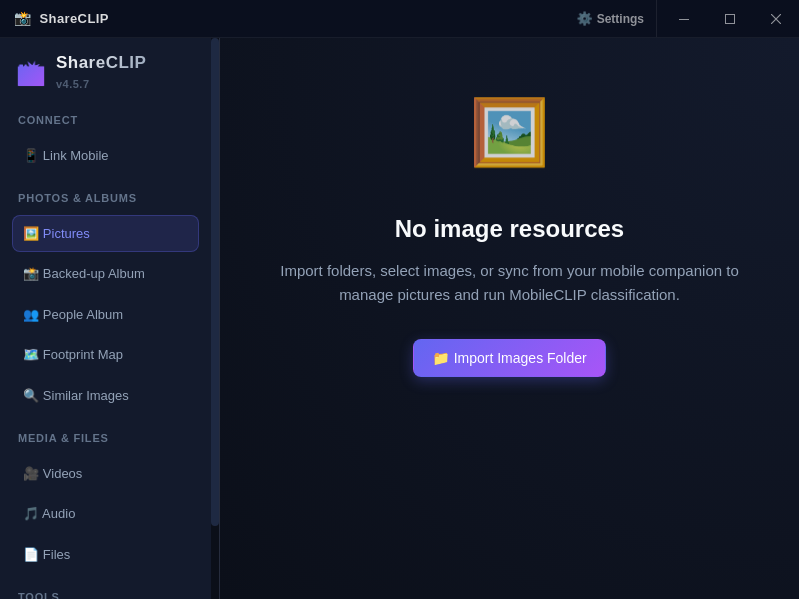 Screenshot of ShareCLIP