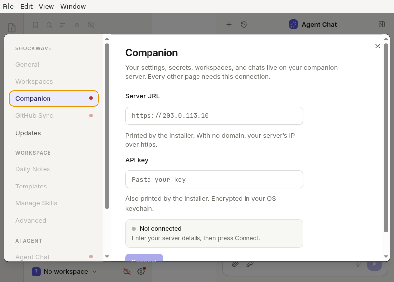 Screenshot of Shockwave