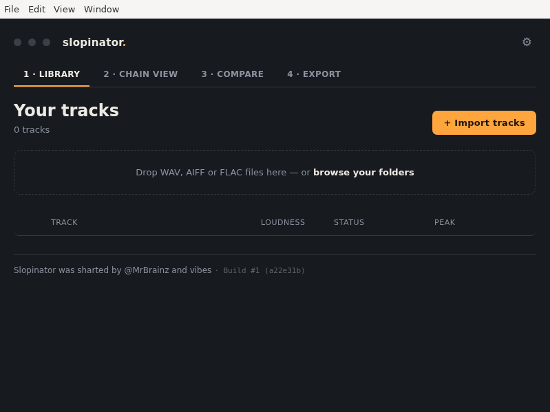 Screenshot of Slopinator