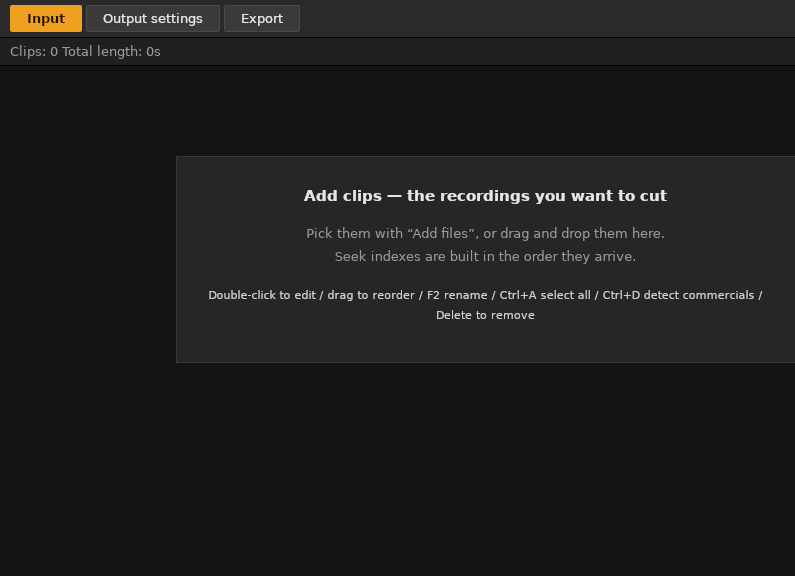 Screenshot of SmartCut