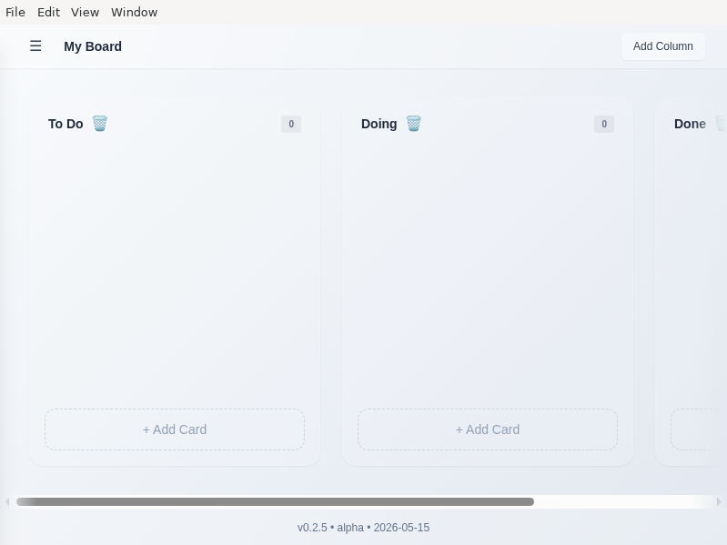 Screenshot of SnapBoard