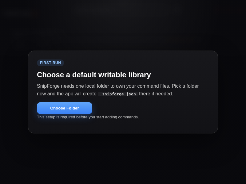Screenshot of SnipForge