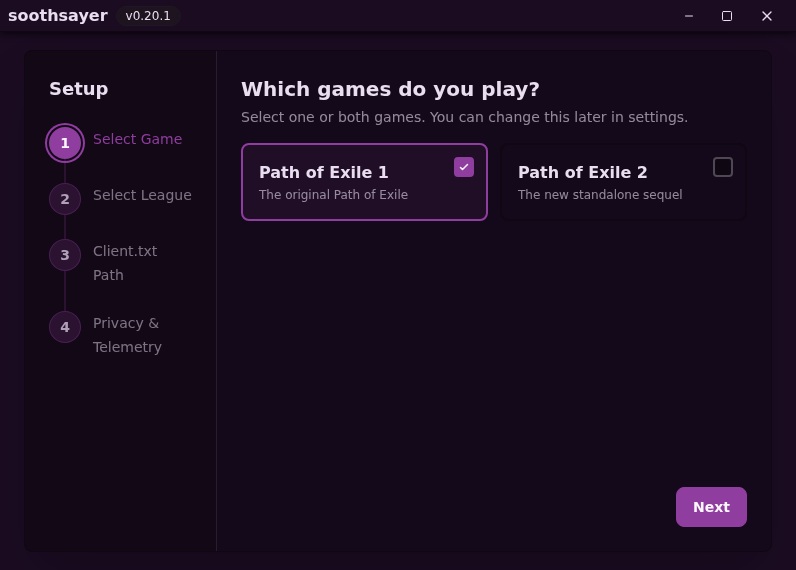 Screenshot of Soothsayer