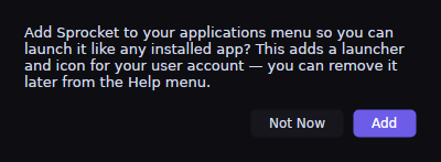 Screenshot of Sprocket