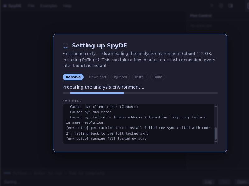 Screenshot of SpyDE