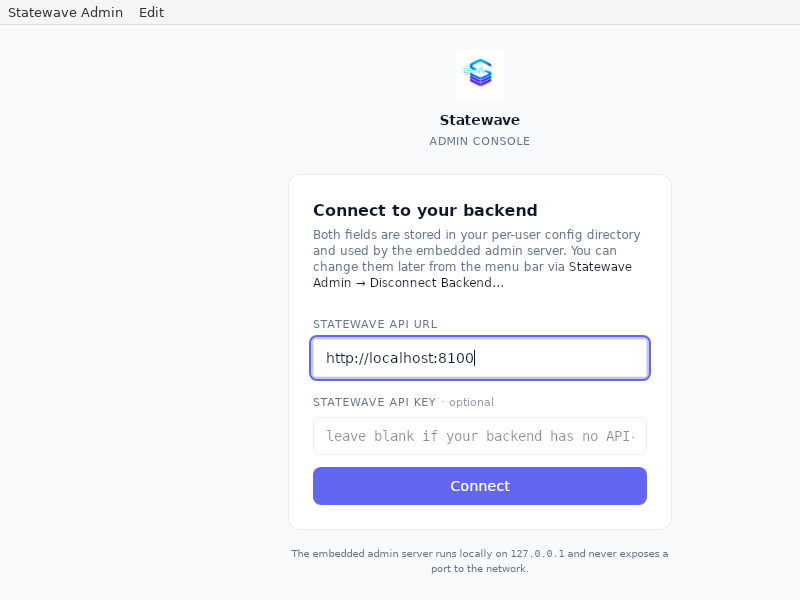 Screenshot of Statewave_Admin