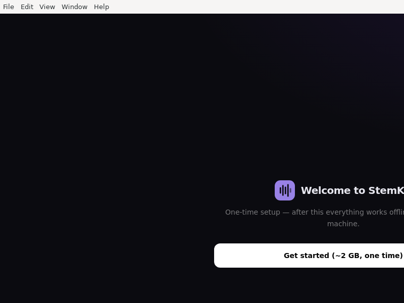 Screenshot of StemKit
