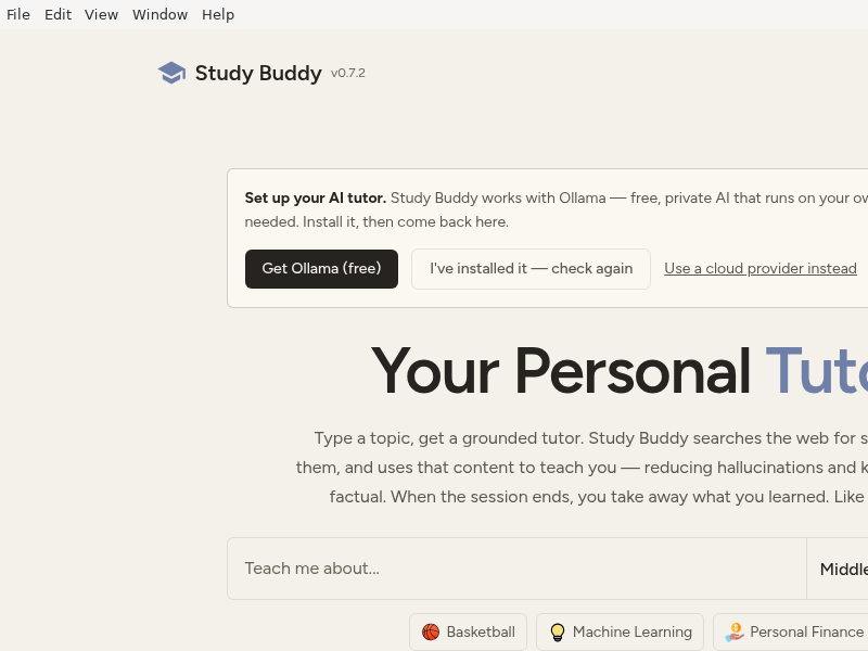 Screenshot of Study.Buddy