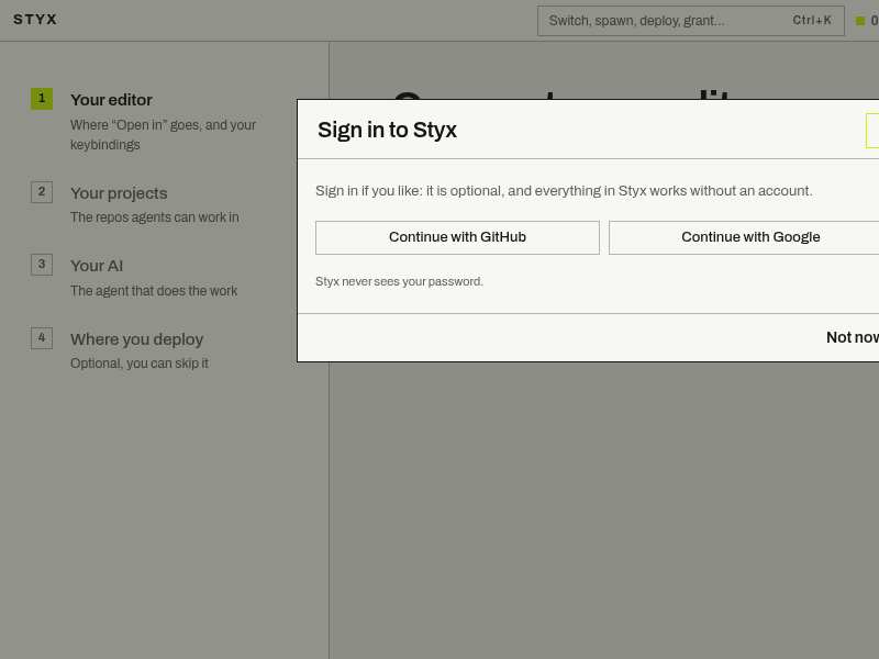 Screenshot of Styx