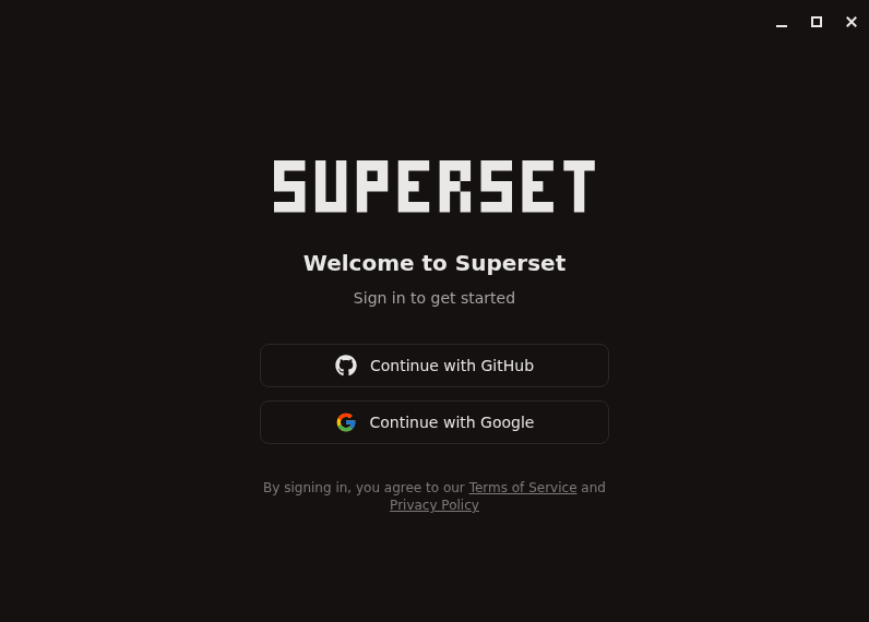 Screenshot of Superset