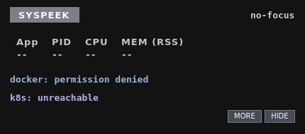 Screenshot of Syspeek