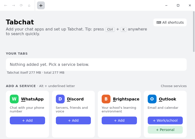 Screenshot of Tabchat