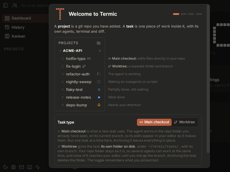 Screenshot of Termic