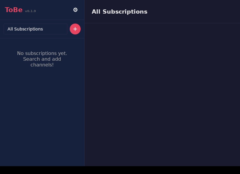 Screenshot of Tobe