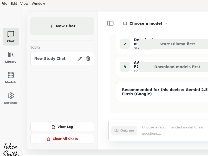 Screenshot of TokenSmith