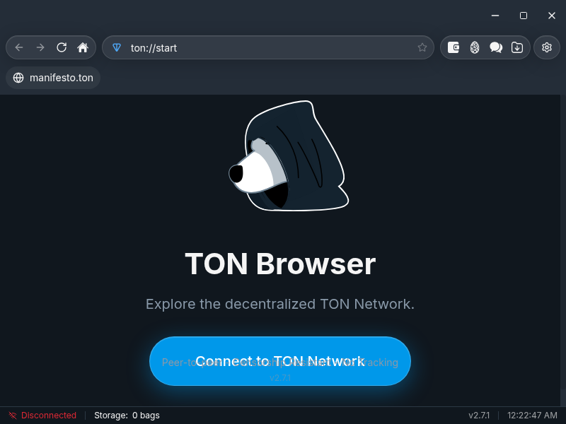 Screenshot of Tonnet_Browser