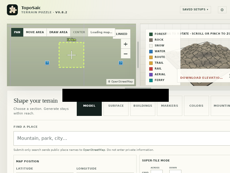 Screenshot of TopoSaic
