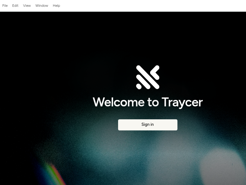 Screenshot of Traycer