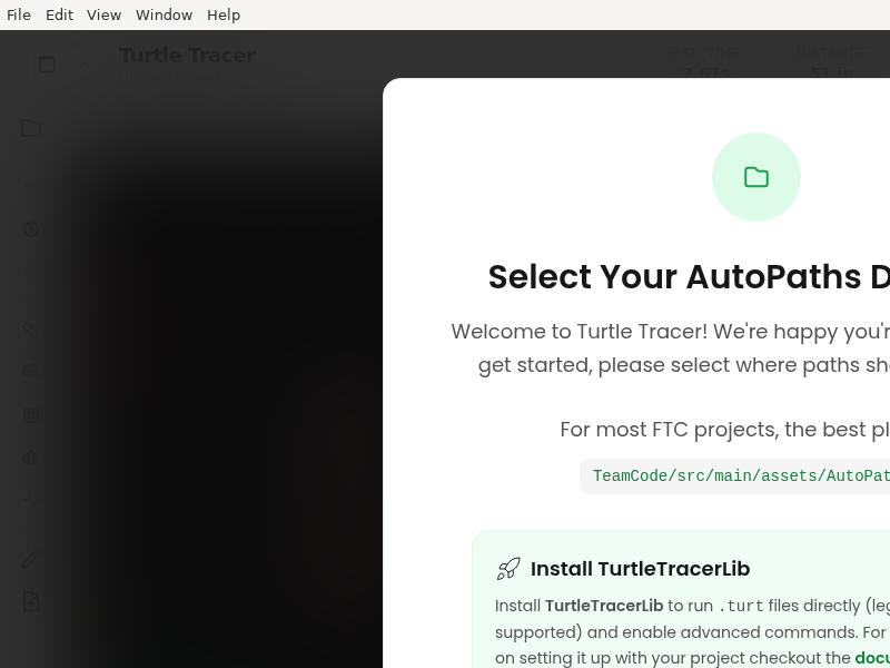 Screenshot of Turtle-Tracer