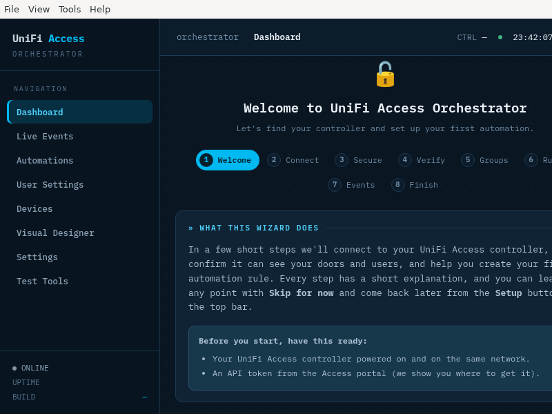 Screenshot of UniFi_Access_Orchestrator