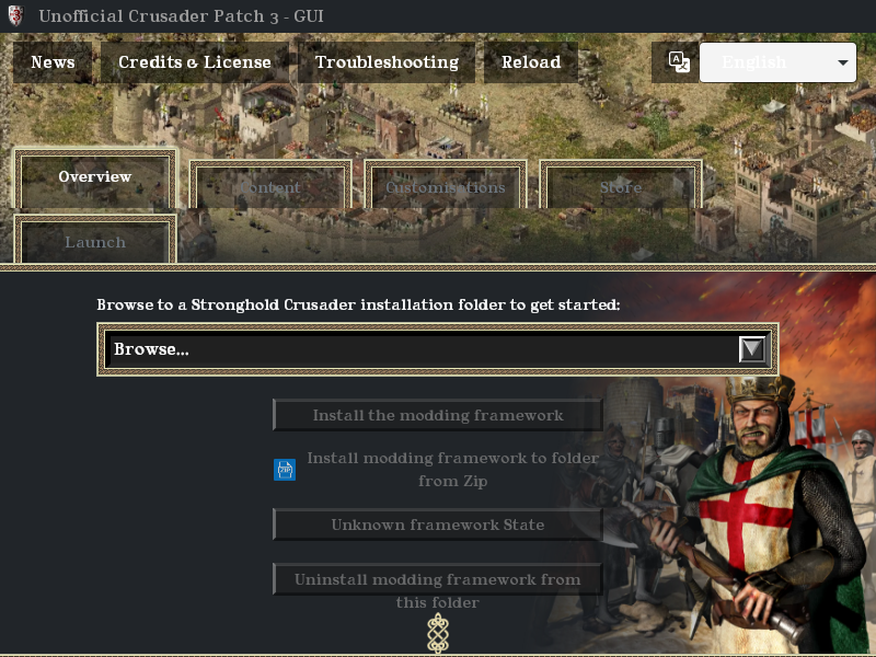 Screenshot of UnofficialCrusaderPatch