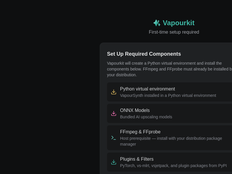 Screenshot of Vapourkit_Nightly