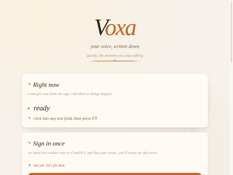 Screenshot of Voxa