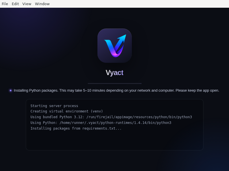 Screenshot of Vyact