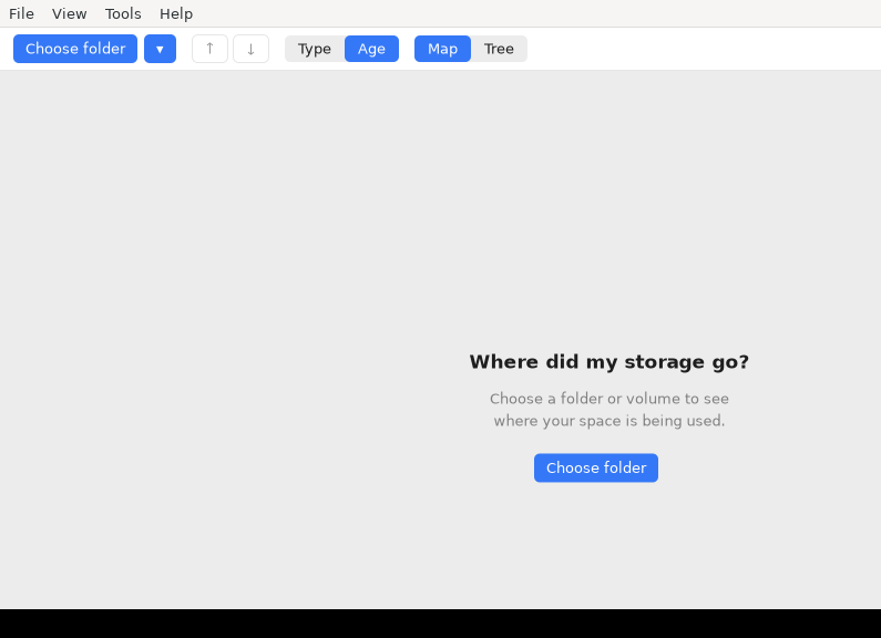 Screenshot of WhereDidMyStorageGo