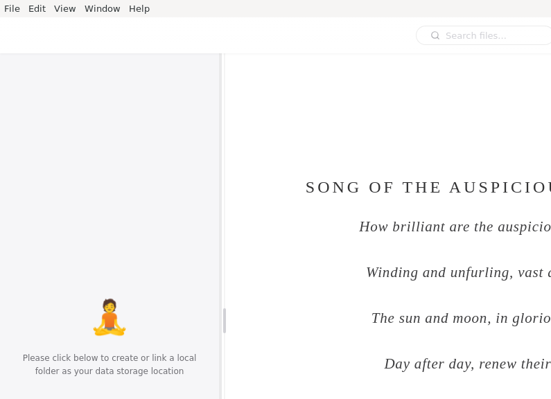 Screenshot of WitNote