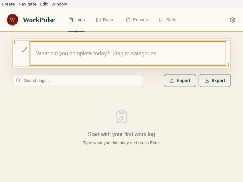 Screenshot of WorkPulse