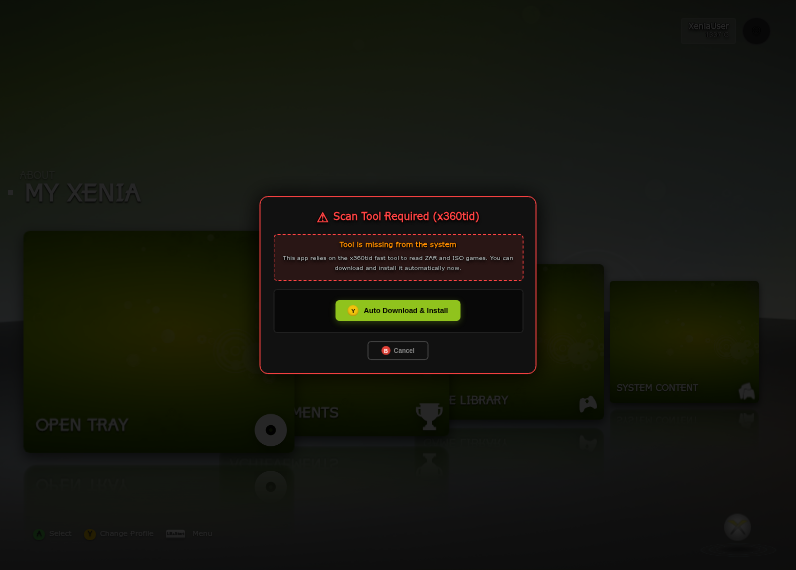Screenshot of Xenia_Dashboard
