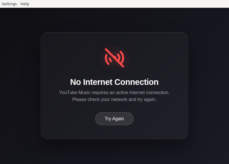 Screenshot of YouTube-Music-Player