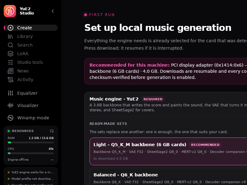 Screenshot of YuE2_Studio