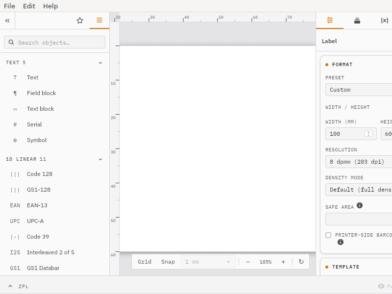 Screenshot of ZPLab