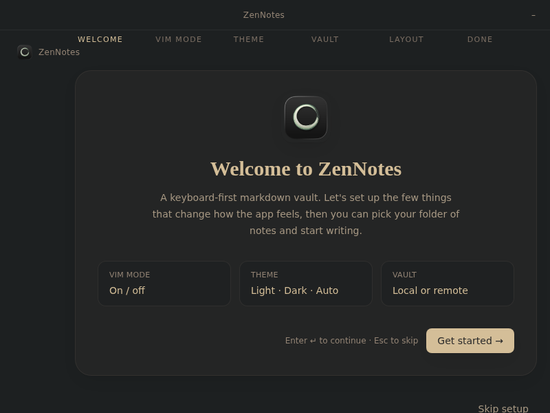 Screenshot of ZenNotes