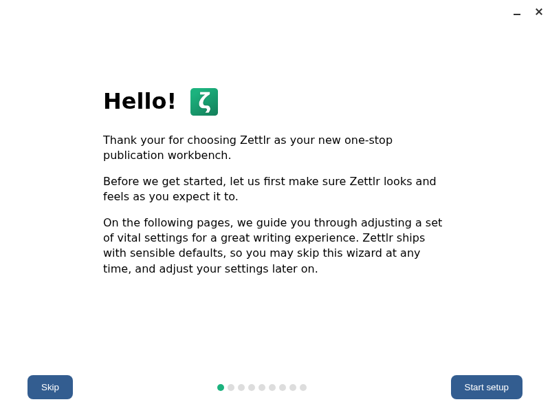 Screenshot of Zettlr
