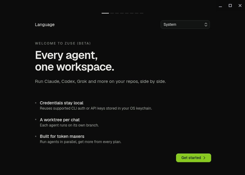Screenshot of Zuse