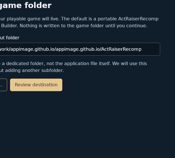 Screenshot of ar-recomp