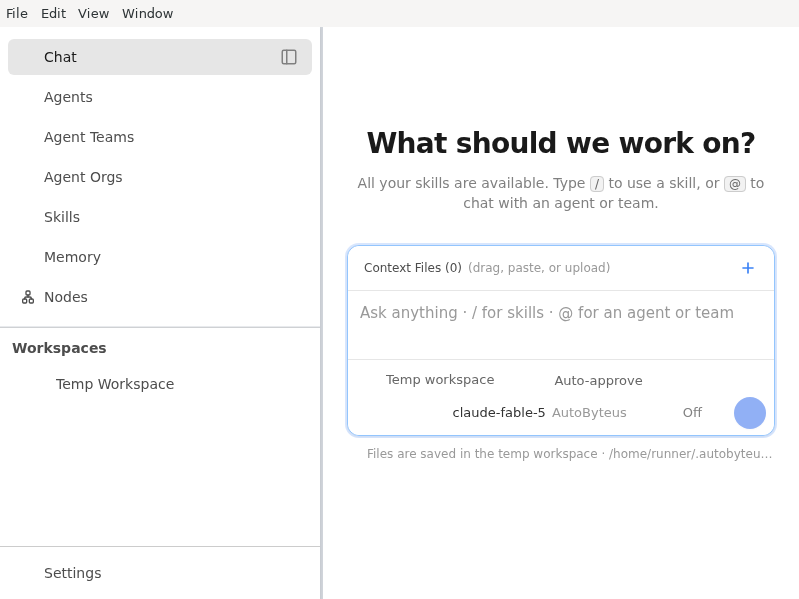 Screenshot of autobyteus-workspace
