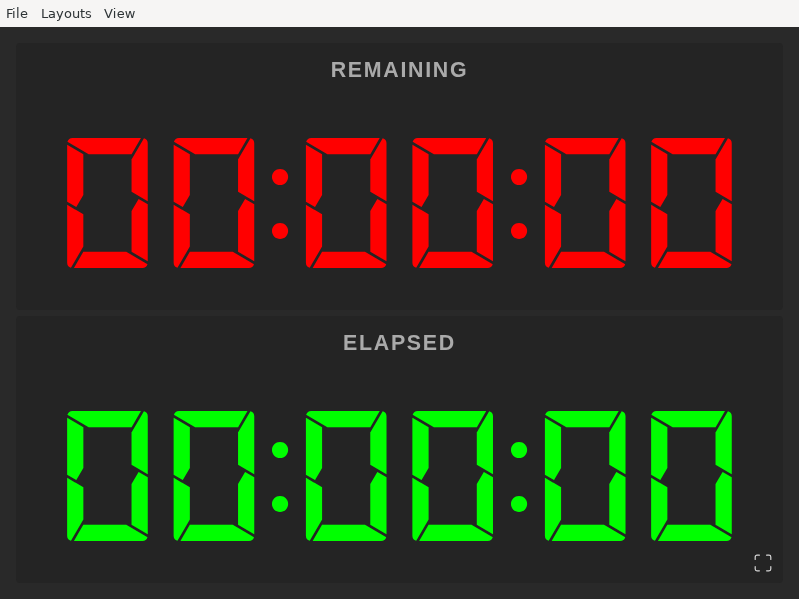Screenshot of cgtimer