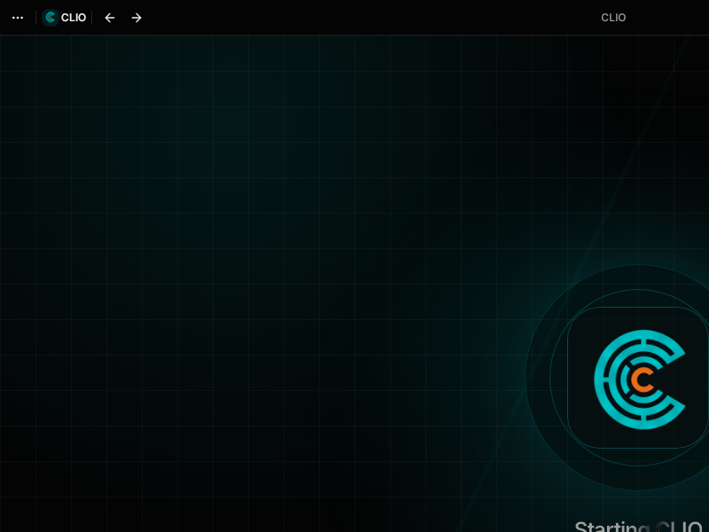 Screenshot of clio-agent