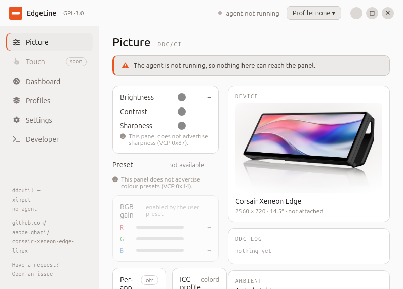 Screenshot of corsair-xeneon-edge