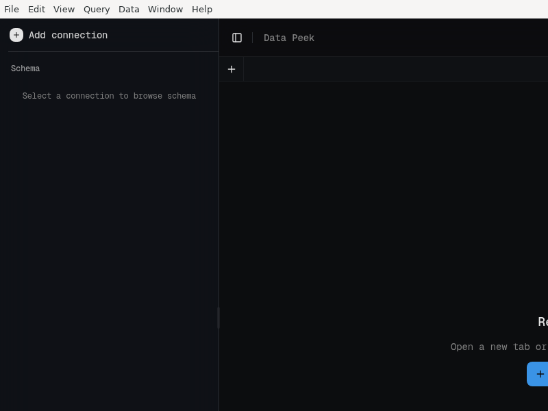 Screenshot of data-peek