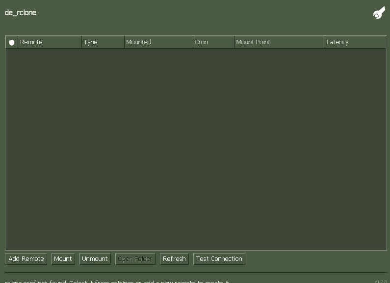 Screenshot of de_rclone
