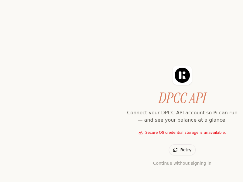Screenshot of dpcc-harness
