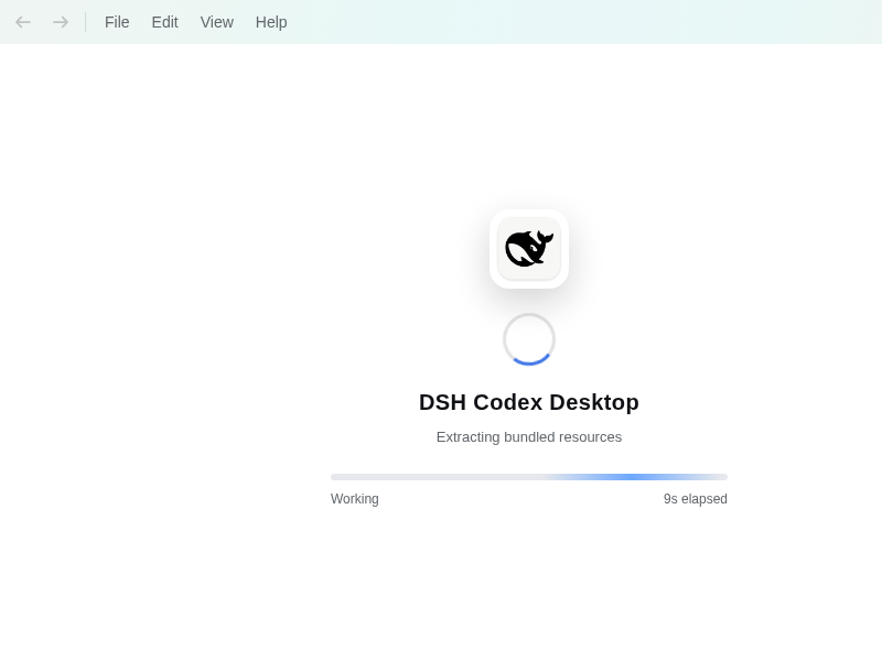 Screenshot of dsh-codex-desktop
