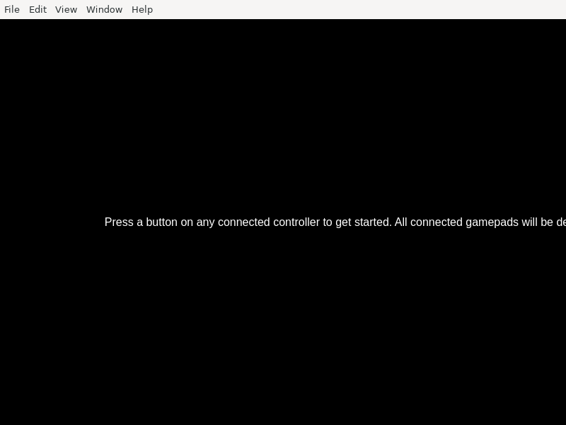 Screenshot of gamepad-io