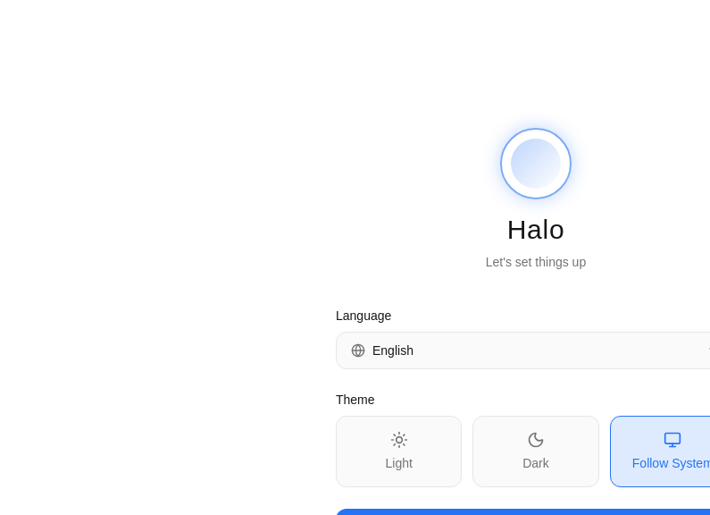 Screenshot of hello-halo
